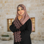 প্রিমিয়াম দুবাই চেরী কাপড়ের Embroidery miskat বোরকা