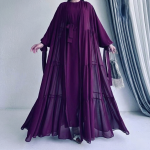 দুবাই চেরী কাপড়ের কটি গাউন বোরকা