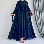 দুবাই চেরী কাপড়ের কটি গাউন বোরকা