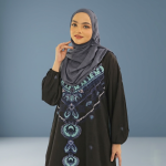 দুবাই চেরী কাপড়ের প্রিন্ট বোরকা