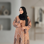 দুবাই চেরী কাপড়ের প্রিন্ট বোরকা