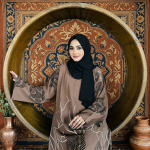 দুবাই চেরী কাপড়ের প্রিন্ট বোরকা - Image 2