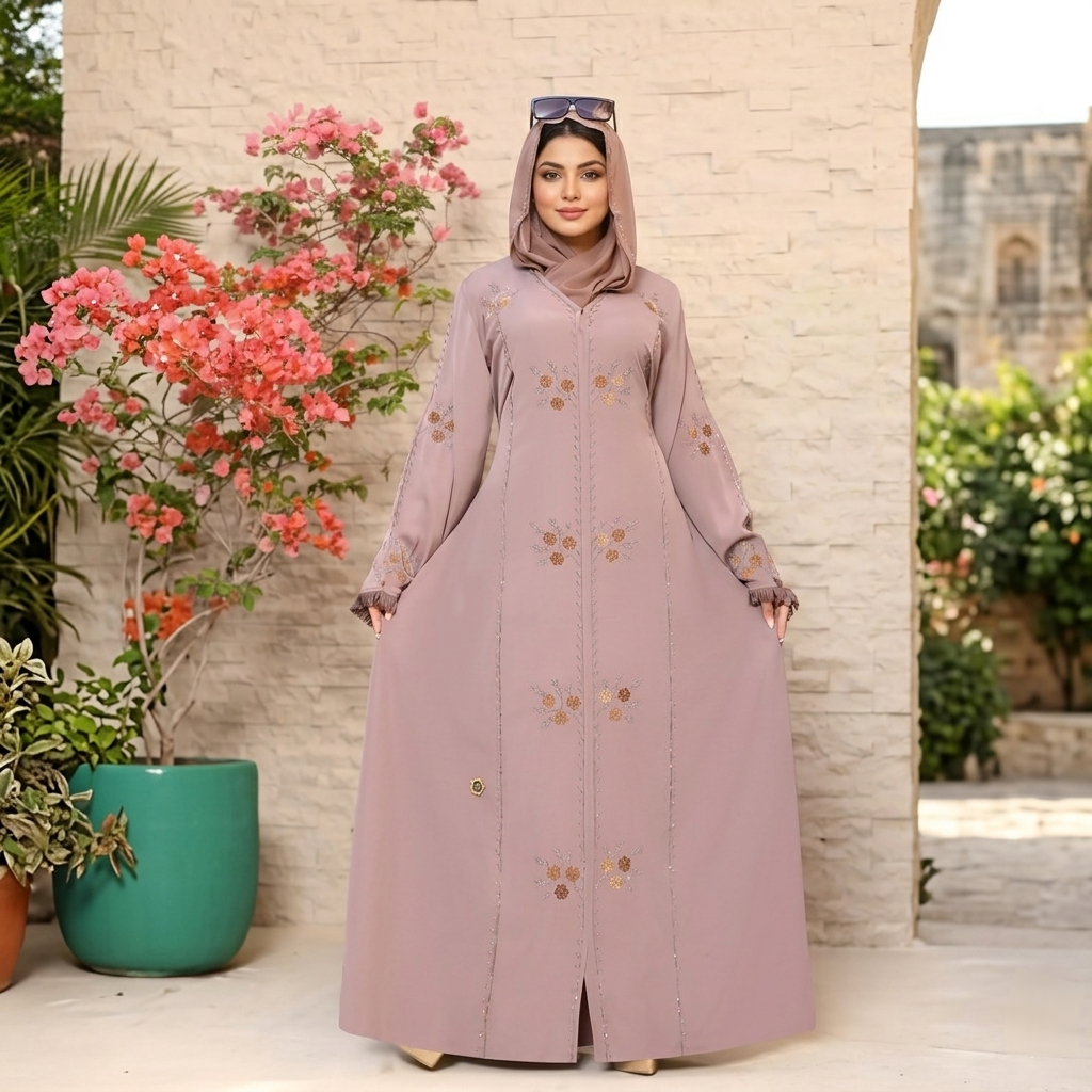 IMG_20260402_153603(1) দুবাই চেরী কাপড়ের এমব্রয়ডারি কাজ করা বোরকা - Image 1