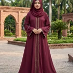 কারচুপি লেস ওয়ার্ক আলাদা কটি বোরকা