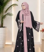 নয়ন তারা v-3 এমব্রয়ডারি আলাদা কটি বোরকা - Image 3