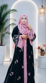 নয়ন তারা v-2 এমব্রয়ডারি আলাদা কটি বোরকা