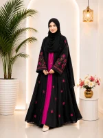 নকশী এমব্রয়ডারি আলাদা কটি বোরকা